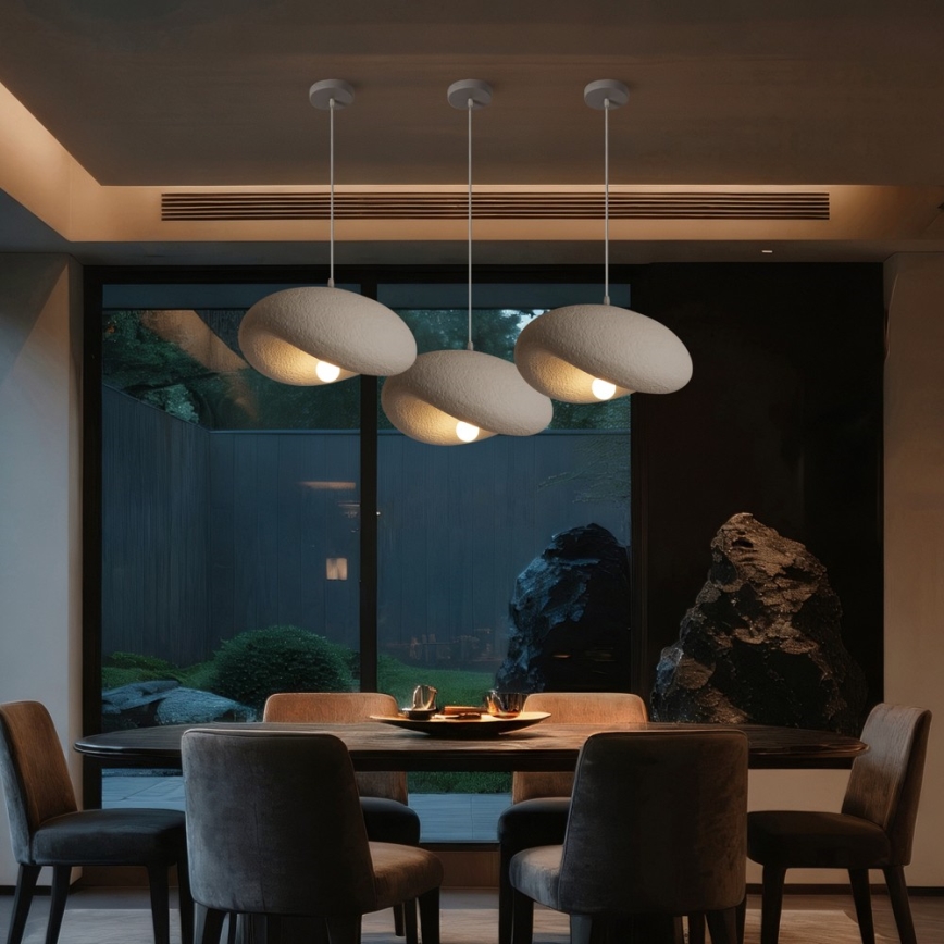 BRILAGI - Lustre suspenso por cabo WABI SABI 1xE27/60W/230V Ø 40 cm branco