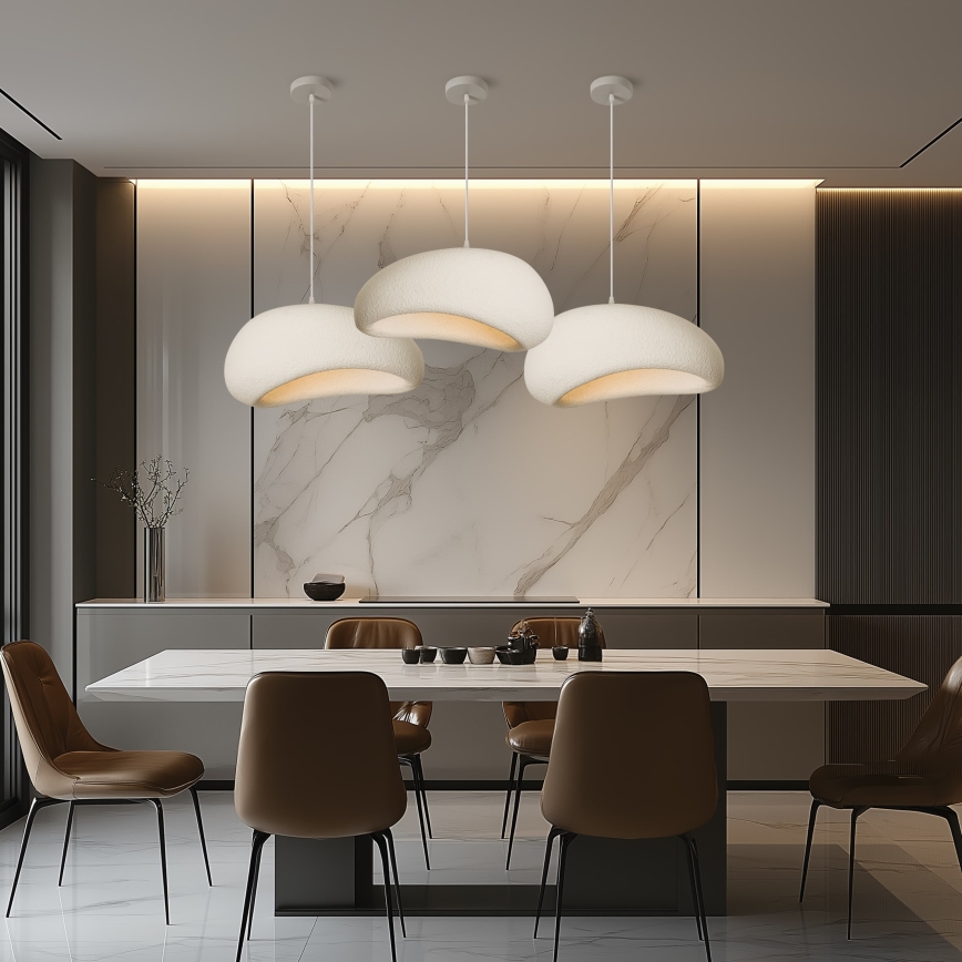 BRILAGI - Lustre suspenso por cabo WABI SABI 1xE27/60W/230V Ø 50 cm branco