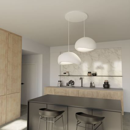 Brilagi - Lustre suspenso por cabo WABI SABI 2xE27/40W/230V branco