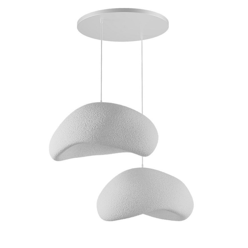 Brilagi - Lustre suspenso por cabo WABI SABI 2xE27/40W/230V branco