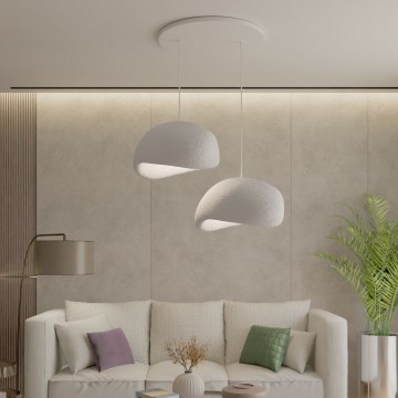 Brilagi - Lustre suspenso por cabo WABI SABI 2xE27/40W/230V Ø 60 cm branco