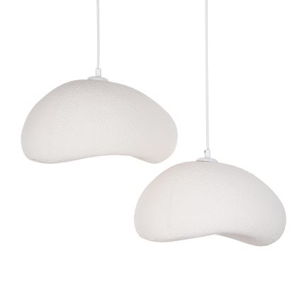 Brilagi - Lustre suspenso por cabo WABI SABI 2xE27/40W/230V Ø 60 cm branco