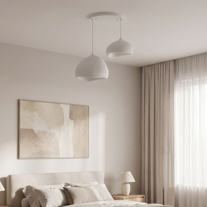 Brilagi - Lustre suspenso por cabo WABI SABI 2xE27/40W/230V Ø 70 cm branco