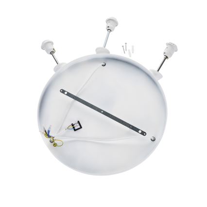 Brilagi - Lustre suspenso por cabo WABI SABI 3xE27/40W/230V Ø 82 cm branco