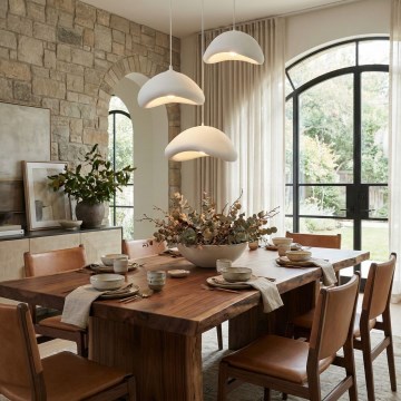 Brilagi - Lustre suspenso por cabo WABI SABI 3xE27/40W/230V Ø 82 cm branco