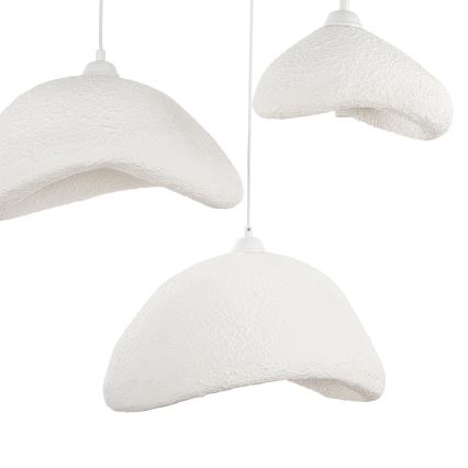 Brilagi - Lustre suspenso por cabo WABI SABI 3xE27/40W/230V Ø 82 cm branco