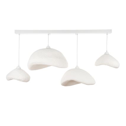 Brilagi - Lustre suspenso por cabo WABI SABI 4xE27/40W/230V branco