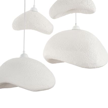 Brilagi - Lustre suspenso por cabo WABI SABI 4xE27/40W/230V Ø 90 cm branco