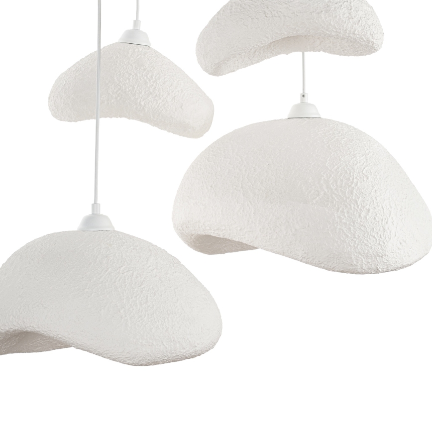 Brilagi - Lustre suspenso por cabo WABI SABI 4xE27/40W/230V Ø 90 cm branco