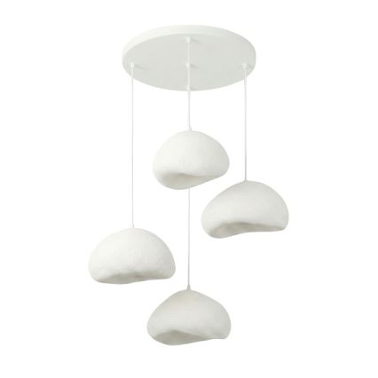 Brilagi - Lustre suspenso por cabo WABI SABI 4xE27/40W/230V Ø 95 cm branco