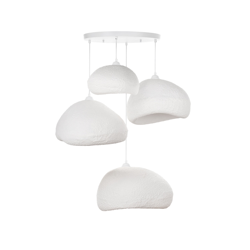 Brilagi - Lustre suspenso por cabo WABI SABI 4xE27/40W/230V Ø 95 cm branco