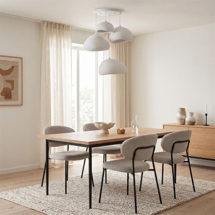 Brilagi - Lustre suspenso por cabo WABI SABI 4xE27/40W/230V Ø 95 cm branco