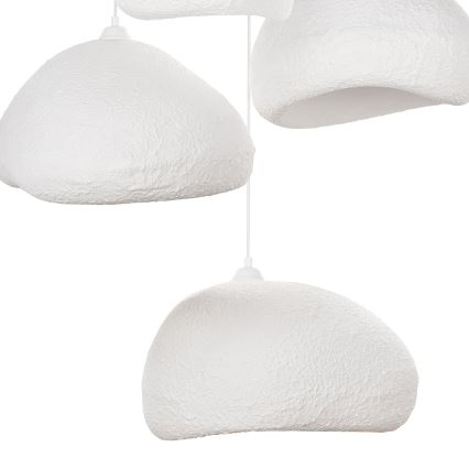 Brilagi - Lustre suspenso por cabo WABI SABI 4xE27/40W/230V Ø 95 cm branco