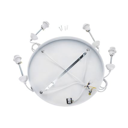 Brilagi - Lustre suspenso por cabo WABI SABI 4xE27/40W/230V Ø 95 cm branco