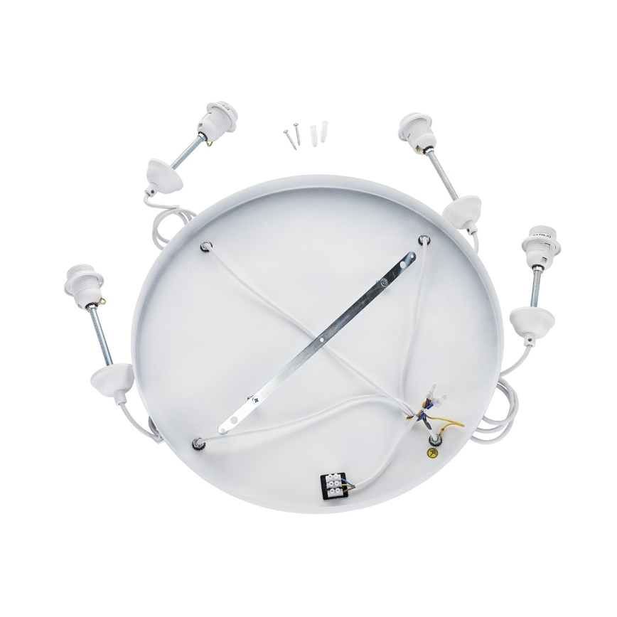 Brilagi - Lustre suspenso por cabo WABI SABI 4xE27/40W/230V Ø 95 cm branco