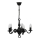 Brilagi - Lustre suspenso por corrente IMPERO 5xE14/60W/230V preto