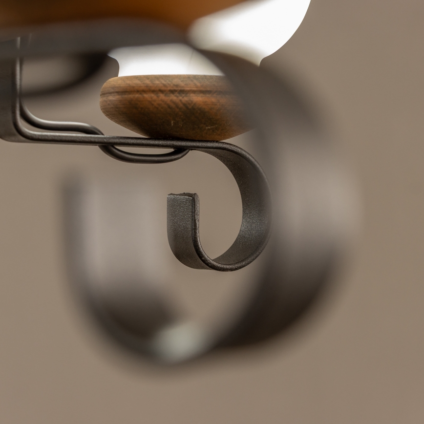 Brilagi - Lustre suspenso por corrente ROATA 5xE14/40W/230V diâmetro 70 cm faia