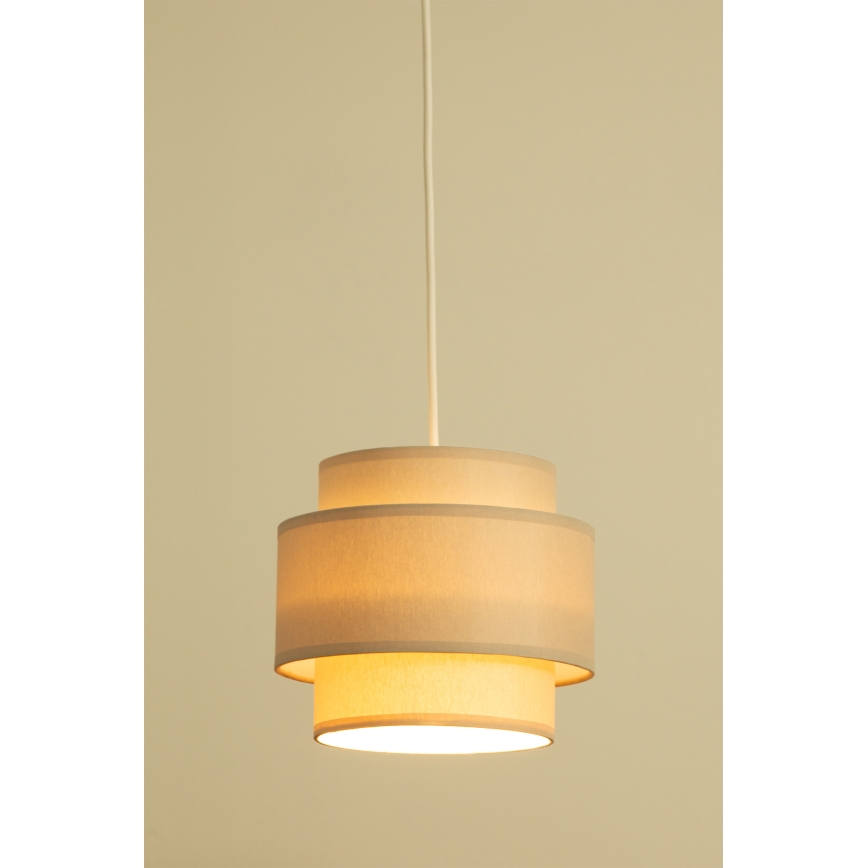 Brilagi - Lustre suspenso RESNA em cabo 2xE27/60W/230V, Ø 30 cm, bege