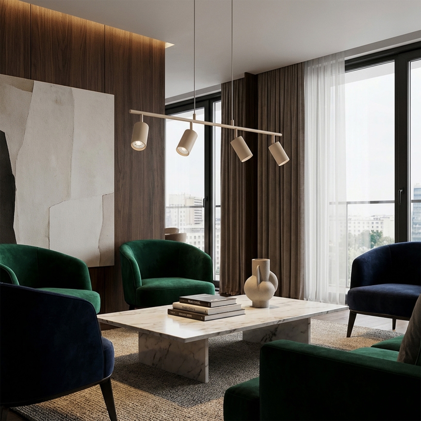 Brilagi - Lustre suspenso SELE 4xGU10/30W/230V bege