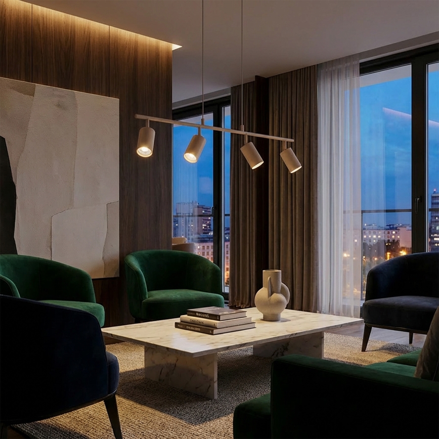 Brilagi - Lustre suspenso SELE 4xGU10/30W/230V bege