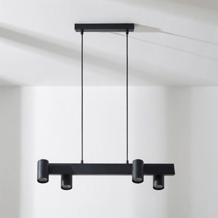 BRILAGI - Lustre suspenso SELE 4xGU10/30W/230V preto