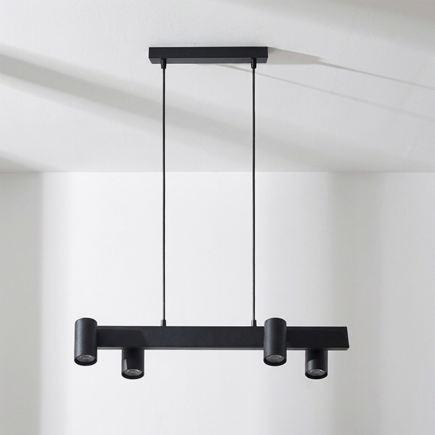 BRILAGI - Lustre suspenso SELE 4xGU10/30W/230V preto