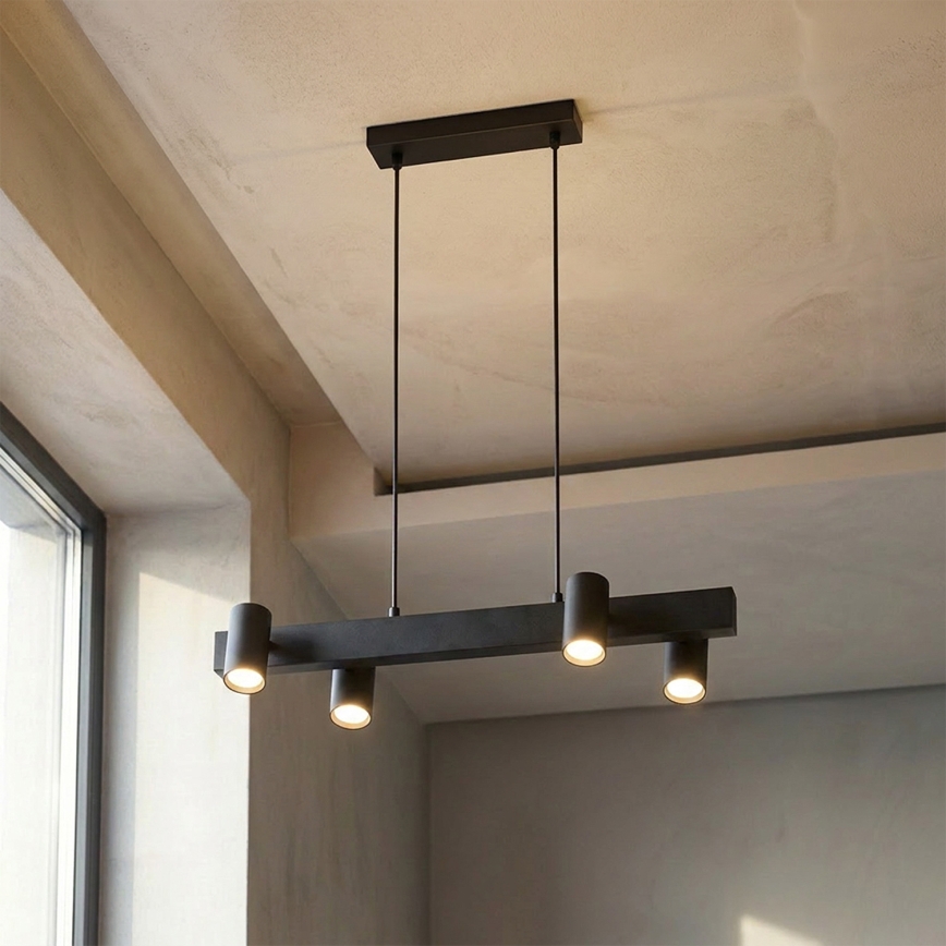 BRILAGI - Lustre suspenso SELE 4xGU10/30W/230V preto