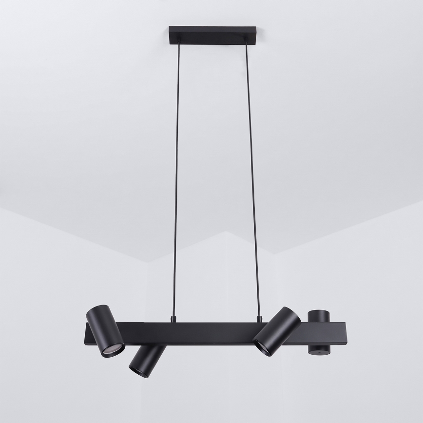 BRILAGI - Lustre suspenso SELE 4xGU10/30W/230V preto