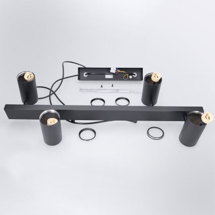 BRILAGI - Lustre suspenso SELE 4xGU10/30W/230V preto