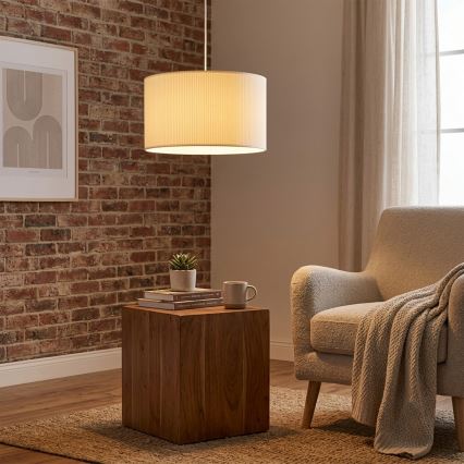 Brilagi - Lustre suspenso SIRIJA MODERN 1xE27/60W/230V Ø 35 cm cor creme