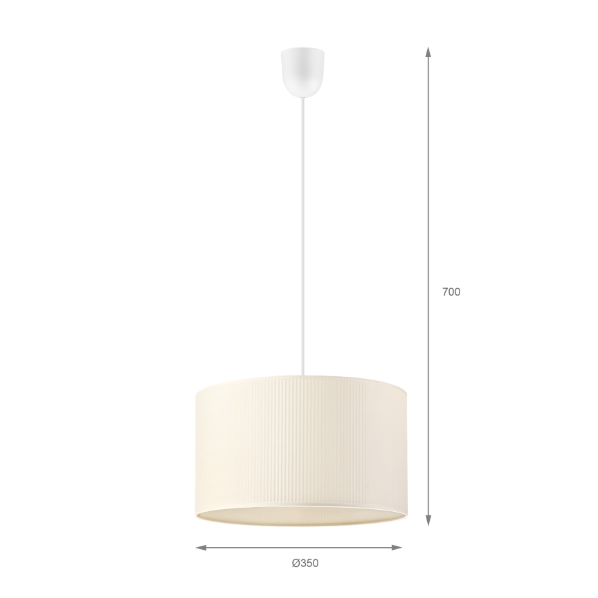 Brilagi - Lustre suspenso SIRIJA MODERN 1xE27/60W/230V Ø 35 cm cor creme