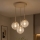 Brilagi - Lustre suspenso STELLA 3xE27/60W/230V bege/dourado