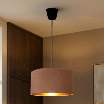 Brilagi - Lustre suspenso VELVET com cabo 1x E27/60W/230V Ø 40 cm bege/dourado