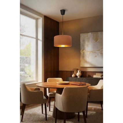 Brilagi - Lustre suspenso VELVET com cabo 1x E27/60W/230V Ø 40 cm bege/dourado