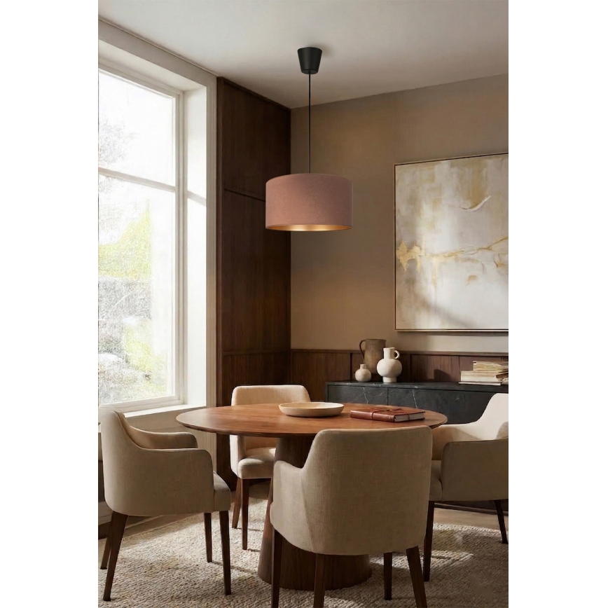 Brilagi - Lustre suspenso VELVET com cabo 1x E27/60W/230V Ø 40 cm bege/dourado