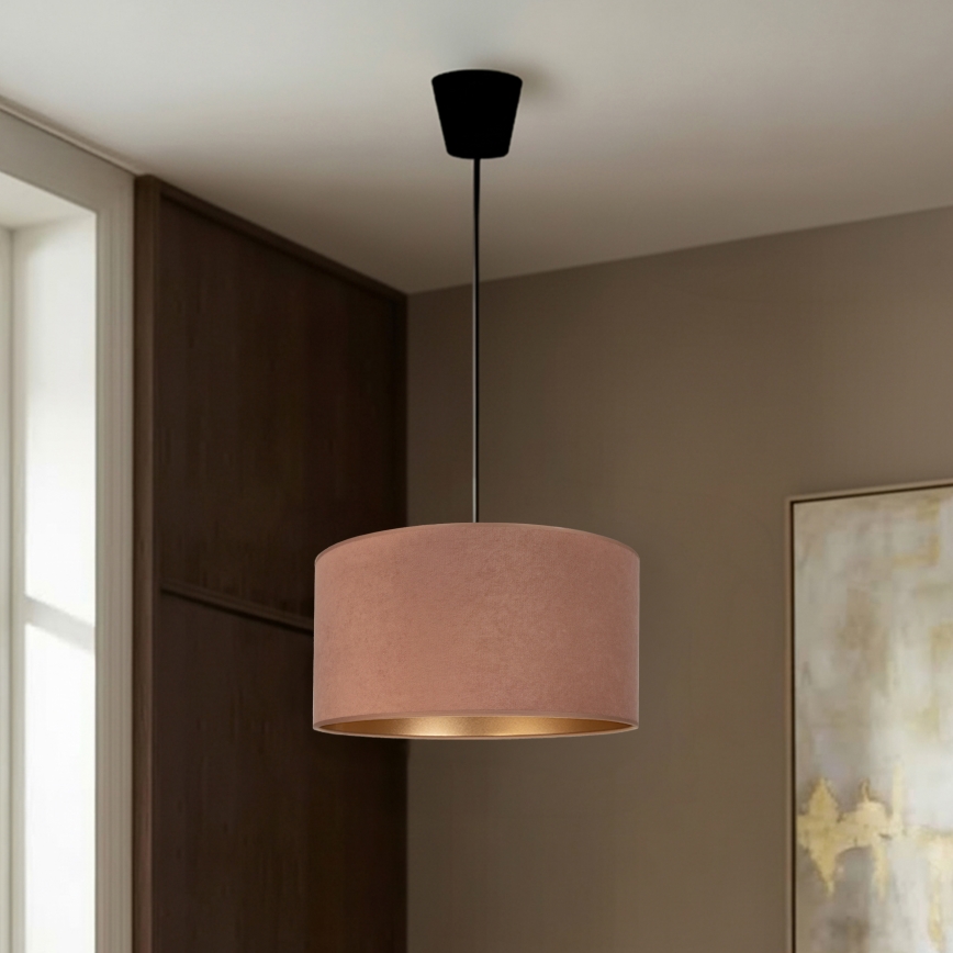 Brilagi - Lustre suspenso VELVET com cabo 1x E27/60W/230V Ø 40 cm bege/dourado