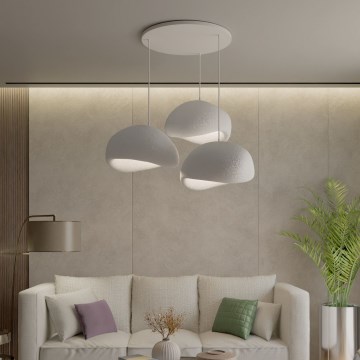 Brilagi - Lustre suspenso WABI SABI 3xE27/40W/230V Ø 60 cm branco