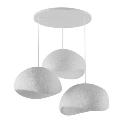 Brilagi - Lustre suspenso WABI SABI 3xE27/40W/230V Ø 60 cm branco