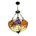 Brilagi - Lustre Tiffany de vitral com corrente JUNGLE 3xE27/60W/230V Ø 50 cm