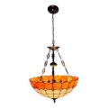 Brilagi - lustre Tiffany de vitral com corrente SIENNA 3xE27/60W/230V Ø 50 cm