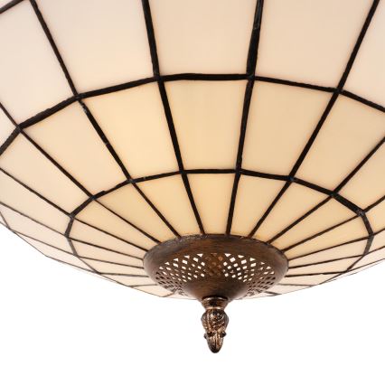 Brilagi - lustre Tiffany de vitral com corrente SIENNA 3xE27/60W/230V Ø 50 cm