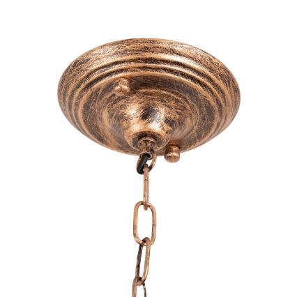 Brilagi - lustre Tiffany de vitral com corrente SIENNA 3xE27/60W/230V Ø 50 cm