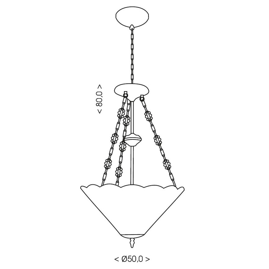 Brilagi - lustre Tiffany em vitral suspenso por corrente SUNFLOWER 3xE27/60W/230V diâmetro 50 cm