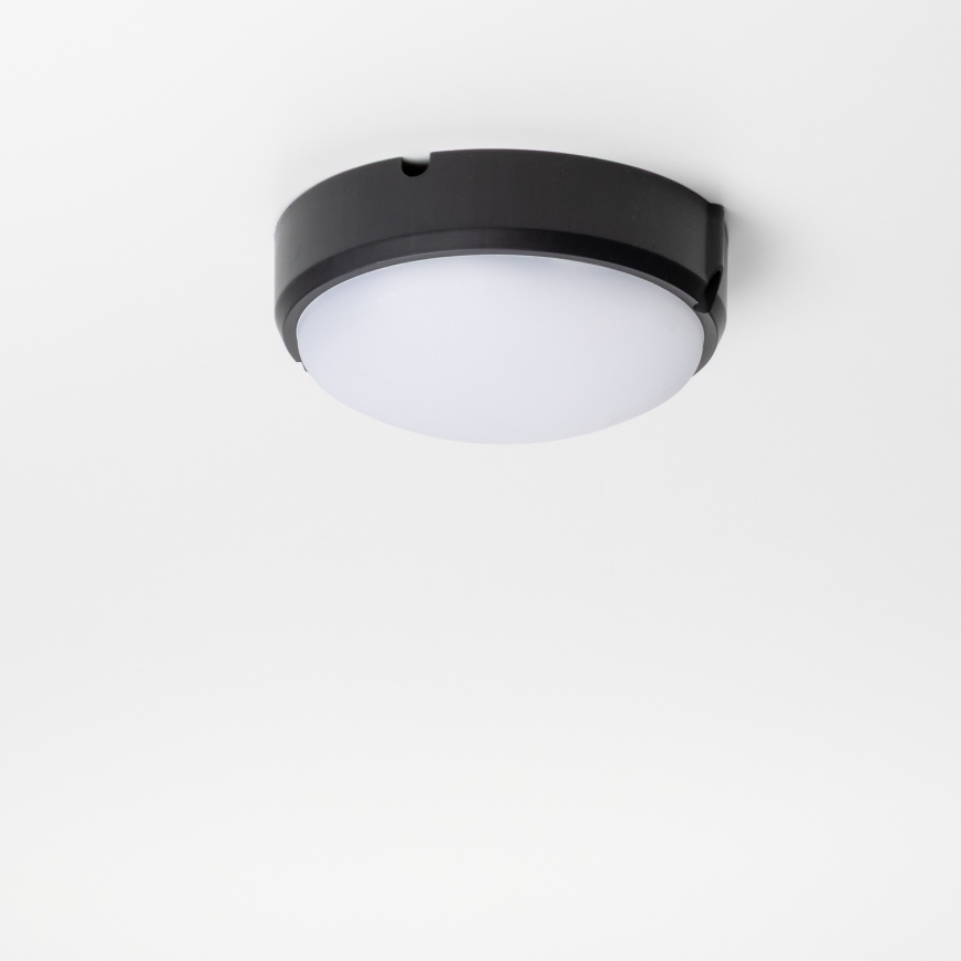 Brilagi - Luz industrial de teto LED SIMA LED/12W/230V IP65 preto antigo