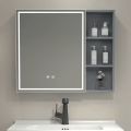 BRILAGI - Móvel de casa de banho com espelho e iluminação LED integrada NOTO SINGLE 60x65 cm