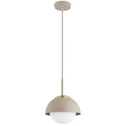 Brilagi - Pendente com cabo 1xE27/60W/230V Ø 18 cm bege/dourado