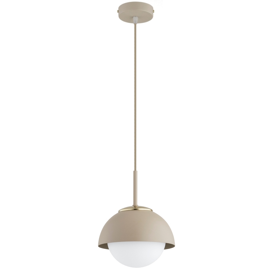 Brilagi - Pendente com cabo 1xE27/60W/230V Ø 18 cm bege/dourado