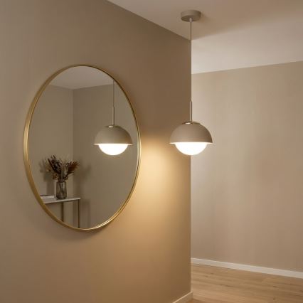 Brilagi - Pendente com cabo 1xE27/60W/230V Ø 18 cm bege/dourado