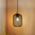 BRILAGI - Pendente com cabo BASKLITE 1xE27/15W/230V madeira/preto