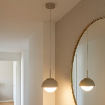 Brilagi - Pendente com cabo COSMO 1xE27/60W/230V Ø 18 cm bege/dourado